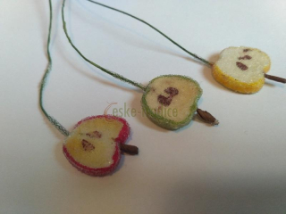 Jablíčko dekorační v cukru, 2cm - DOPRODEJ