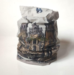 Nákrčník Camino, katedrála Santiago de Compostela