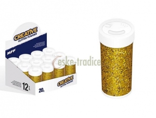 Glitrový pudr 20g ZLATÝ