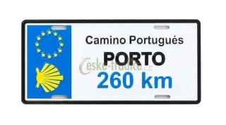 Magnetka Porto 260km 8,5x4,2cm, plech
